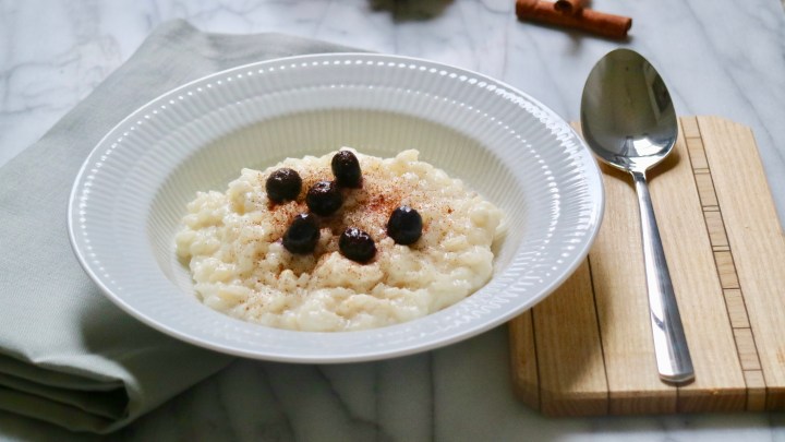 Scandinavian Christmas rice pudding