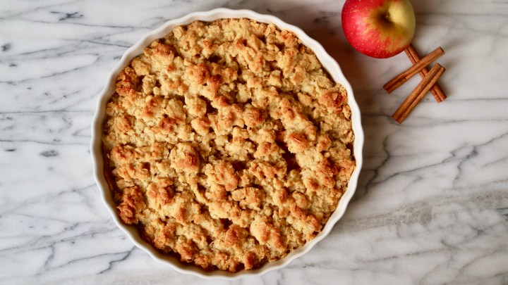 Apple crumble pie (gluten free)