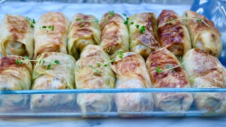 Vegetarian cabbage rolls (Kåldolmar)