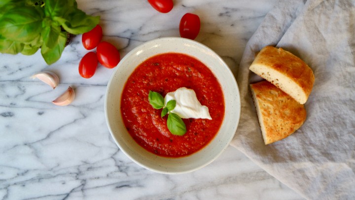 Tomato and basil soup