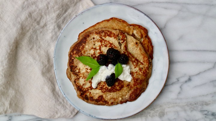 Gluten free banana pancakes