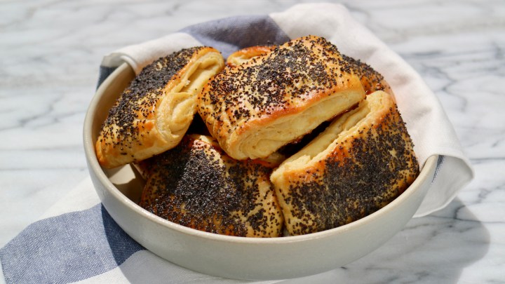 Danish poppy seed rolls (Tebirkes)